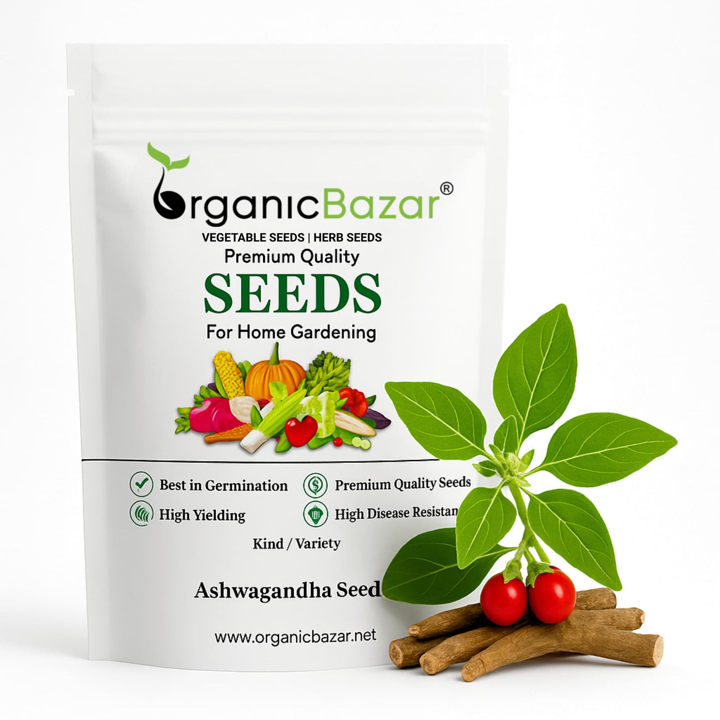 Ashwagandha Seeds - 500 Seeds (अश्वगंधा के बीज) High Germination Rate, Herbal Plant