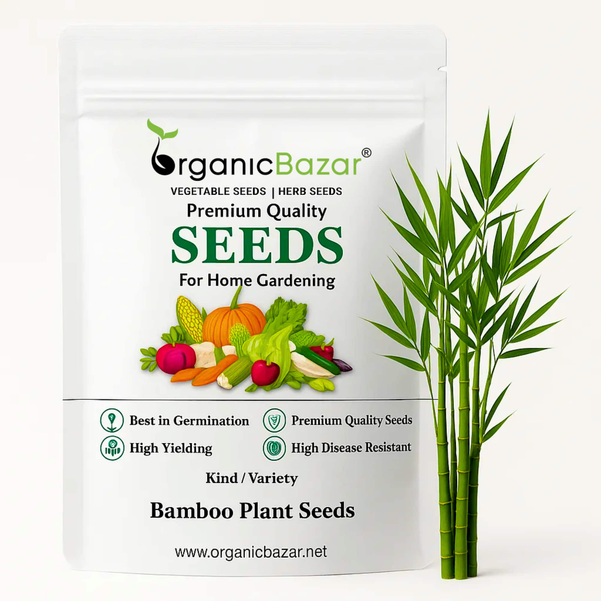 Bamboo Plant Seeds (Dendrocalamus Strictus) - 200 Seeds