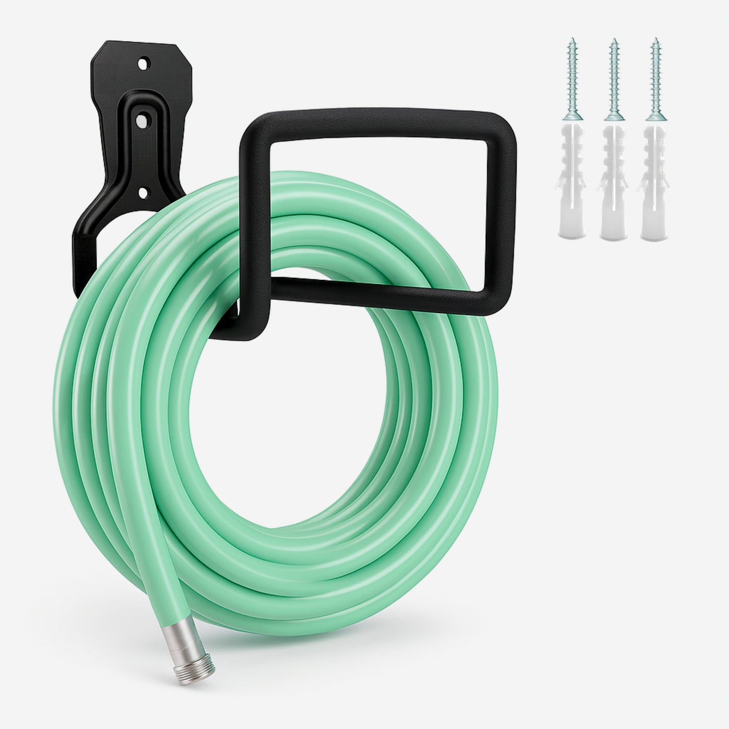 Garden Hose Hanger Hook Heavy Duty – Wall Mounted Metal Garden Pipe Holder Holder | Rust-Resistant Water Hose Organizer | Sturdy & Space-Saving Storage Hook for Yard, Lawn, Patio, Garage & Shed (Pack of 1)