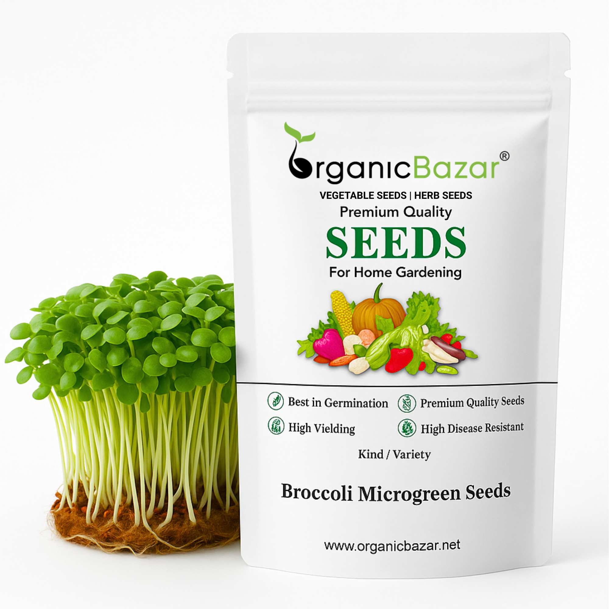 Broccoli Microgreen Seeds (10g)