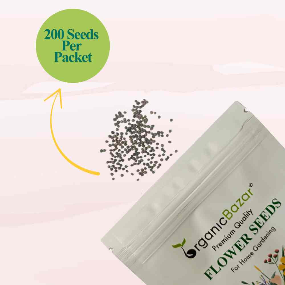 California Poppy Mix Seeds - 200 Seeds (Khus Khus/Posta/पोस्ता के फूल)