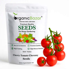 Cherry Tomato Cheramy Seeds - 30 Seeds (Cherry Tamatar/चेरी टमाटर के बीज) High Germination/ Easy to Grow/ Ideal for Terrace/Kitchen Gardening