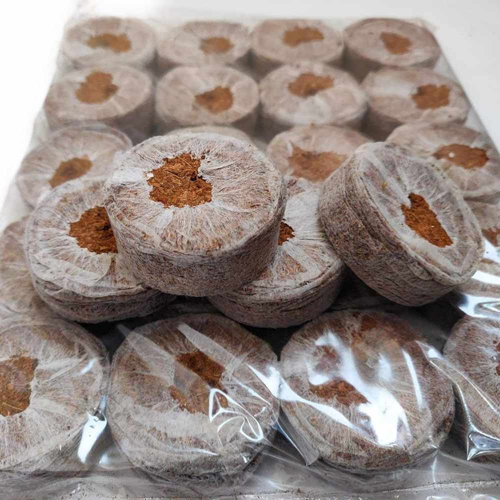 Coco Peat Coins Jiffy Bag for Seed Germination