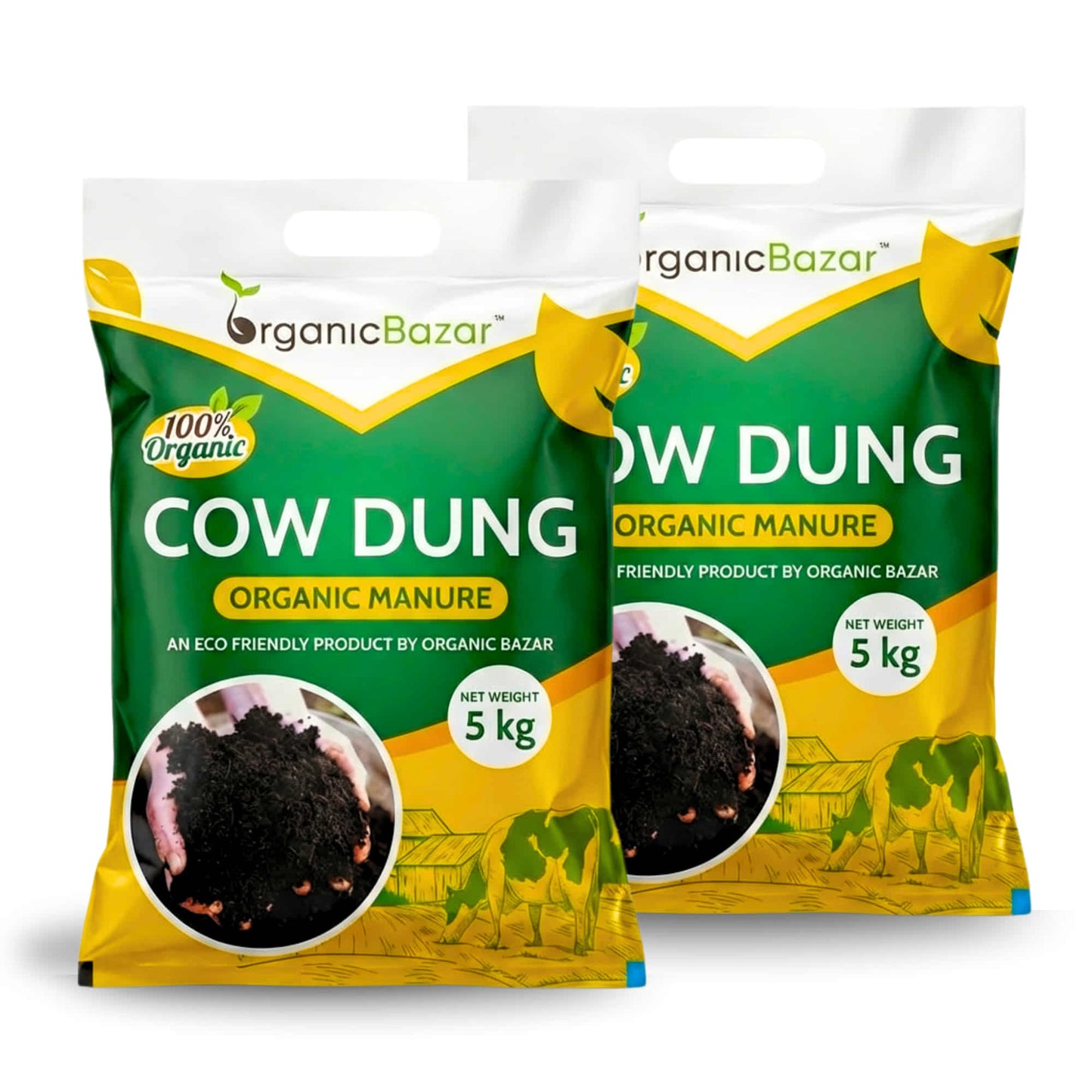 Cow Dung Manure Fertilizers for Plants (5kg)