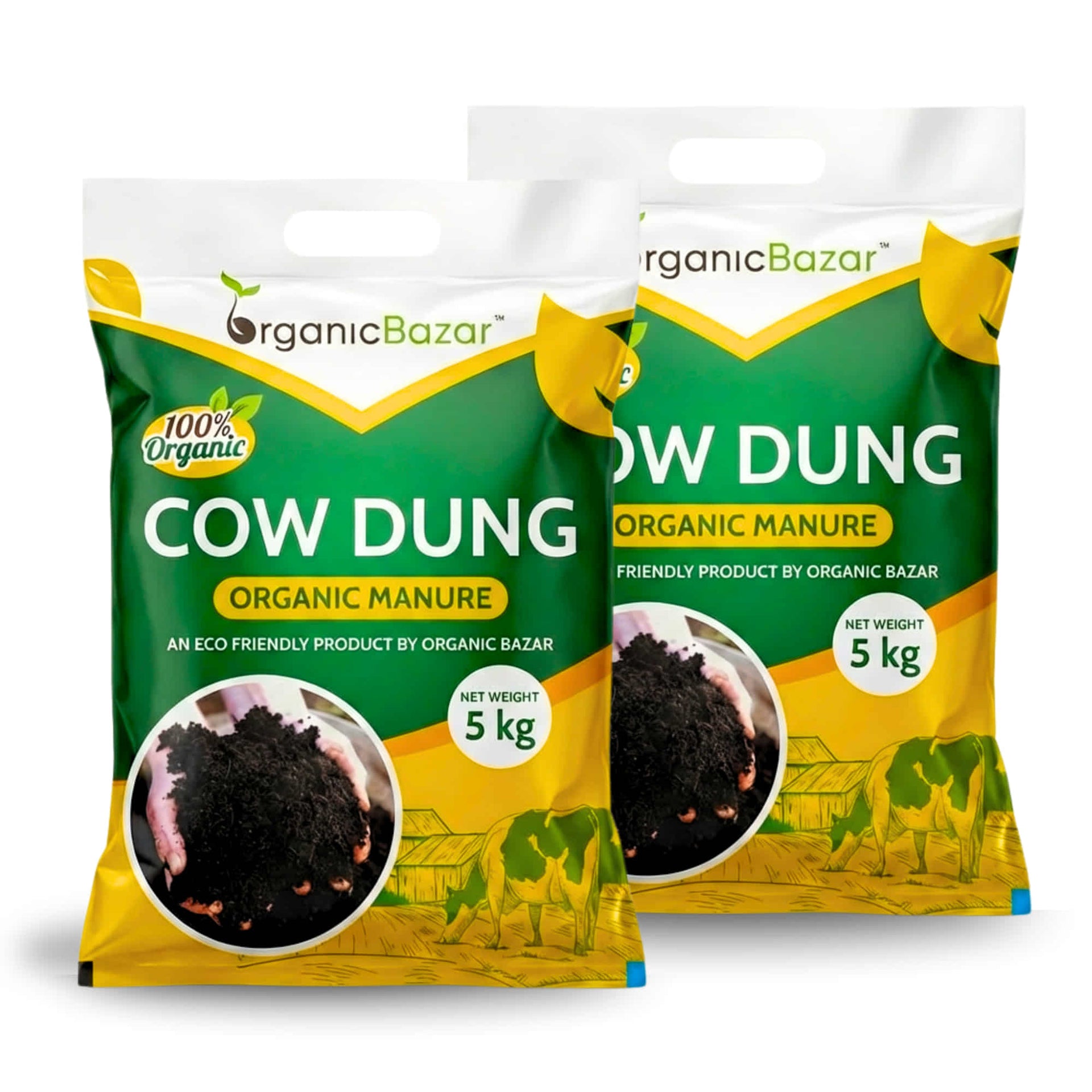 Cow Dung Manure Fertilizers for Plants (5kg) – Organicbazar
