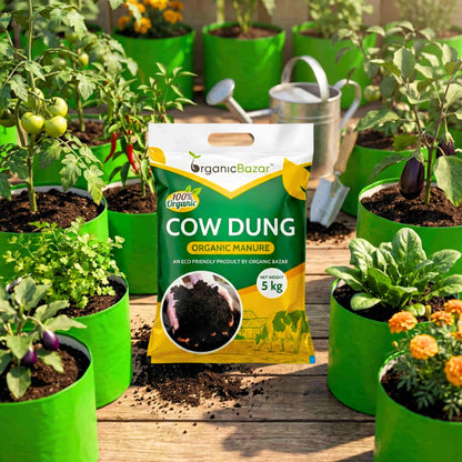 Cow Dung Manure Fertilizers for Plants (5kg)
