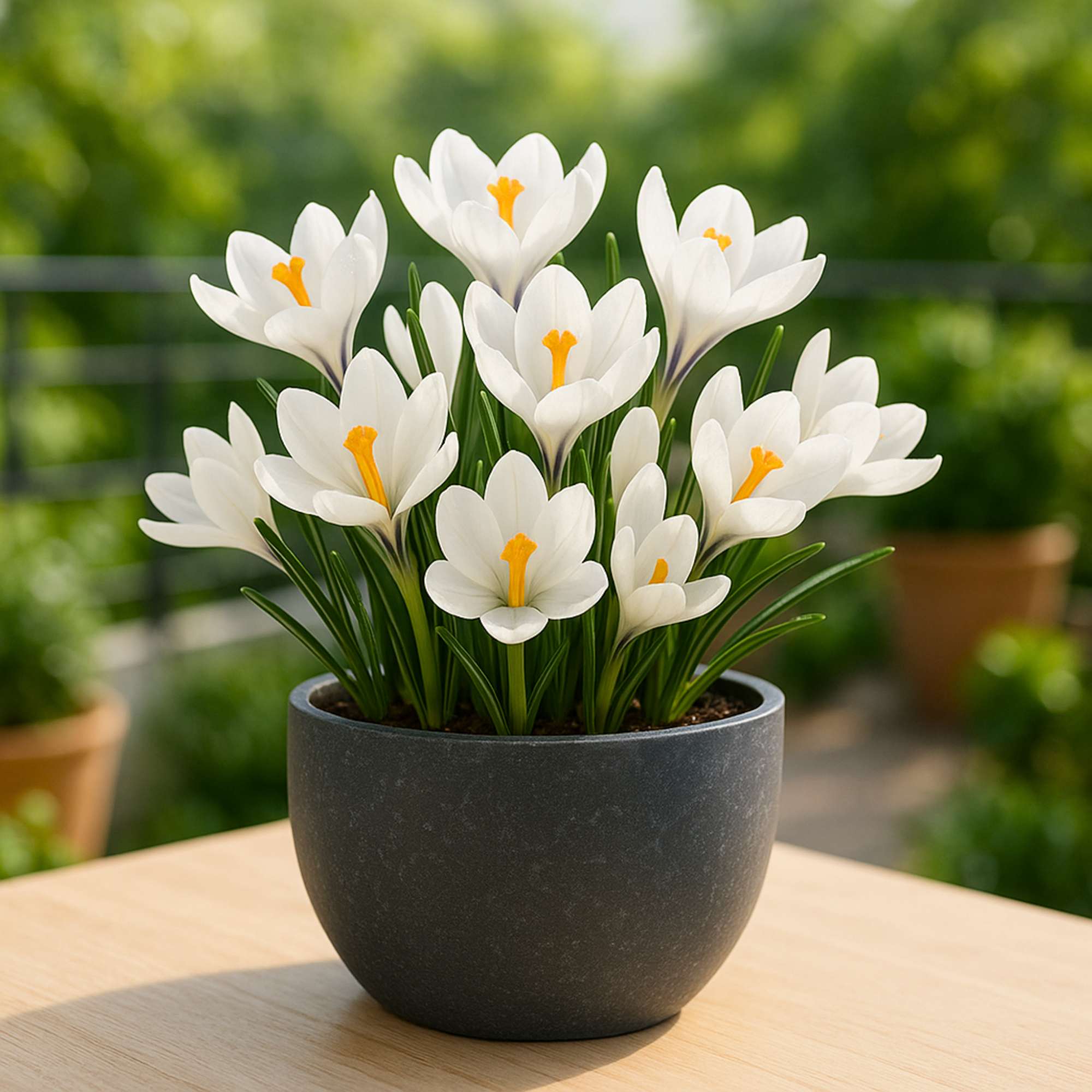Crocus Jeanne D'arc (White) Flower Bulbs (05N)