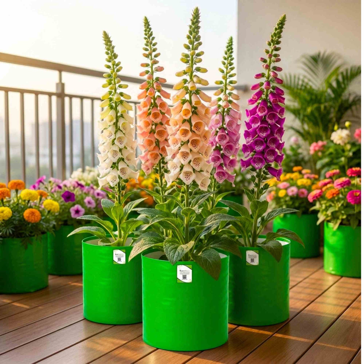 Digitalis Purpurea Camelot Mix Color Flower Seeds (30 Seeds)