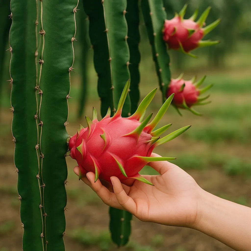 Dragon Fruit Live Plant For Planting in Home Garden - Red