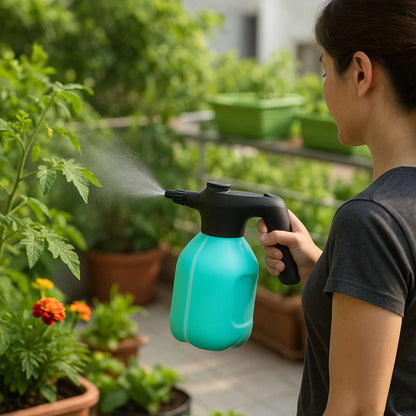 Electric Spray Pump Garden Sprayer – 2 Litre | Automatic Watering Can | Rechargeable | For Plants, Cleaning and More