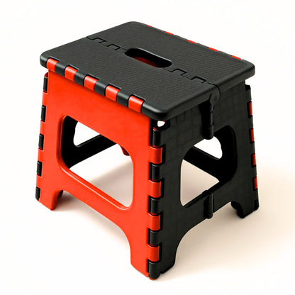 Non-Slip Folding Stool (Multi-color) | Compact & Portable | Multipurpose for Kitchen, Bathroom, Garden, and Outdoor Use (Random Color, Pack of 1)