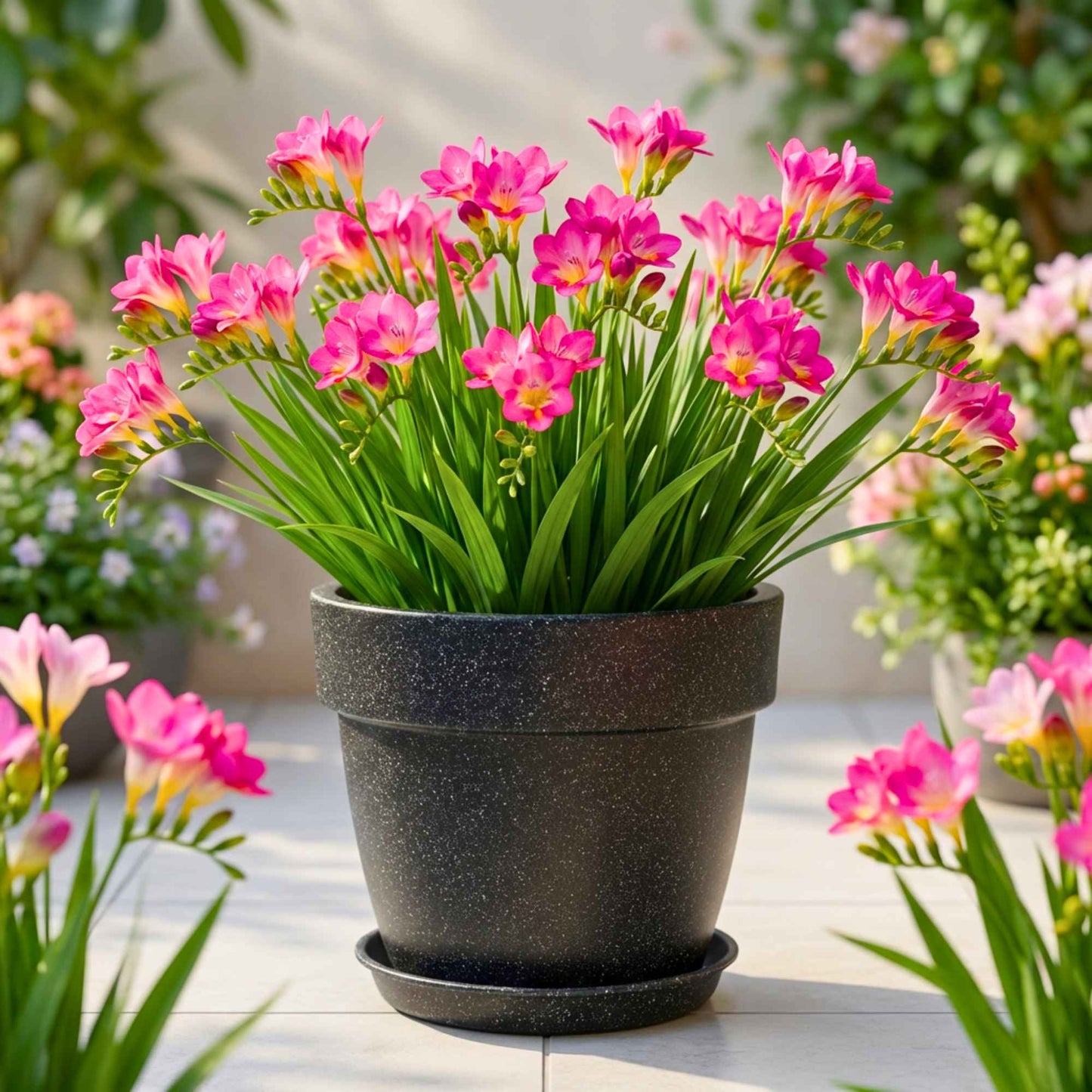 Freesia Pink Flower Bulbs (05 Bulbs)