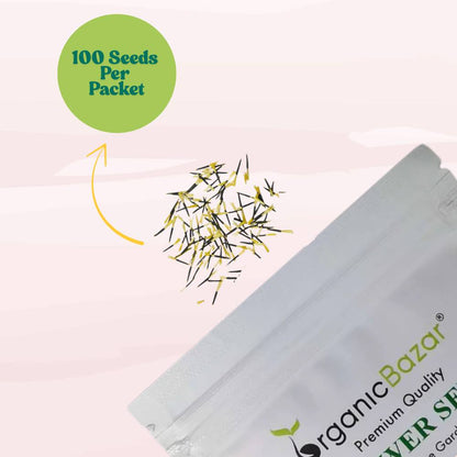 French Marigold Seeds - 100 Seeds (Genda/गेंदा के फूल के बीज) High Germination/ Easy To grow/ Perfect for pots, balconies, or Terrace gardens