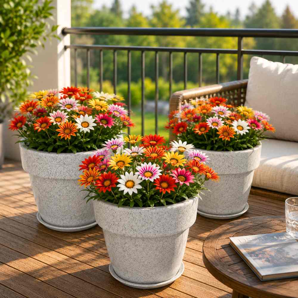 Gazania Star Light Mixed Color Flower Seeds (150 Seeds) Easy To Grow, High Germination, Perfect for pots, balconies, or Terrace gardens