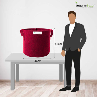 Geo Fabric 18×18 Big Size Grow Bag For Home Gardening Suitable For Fruit Plants