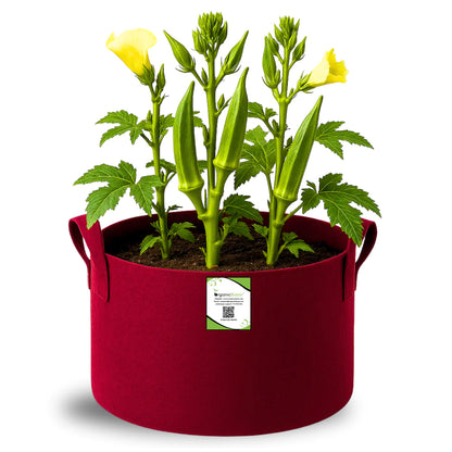 OrganicBazar 15X12 Geo Fabric Grow Bags for Terrace Garden