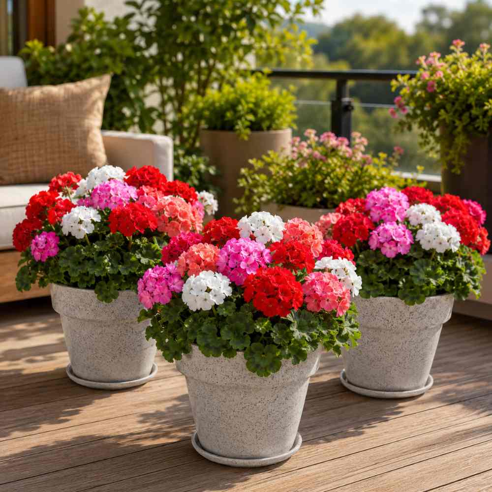 Geranium Mix Seeds (10 Seeds)  Easy To Grow, High Germination, Perfect for pots, balconies, or Terrace gardens