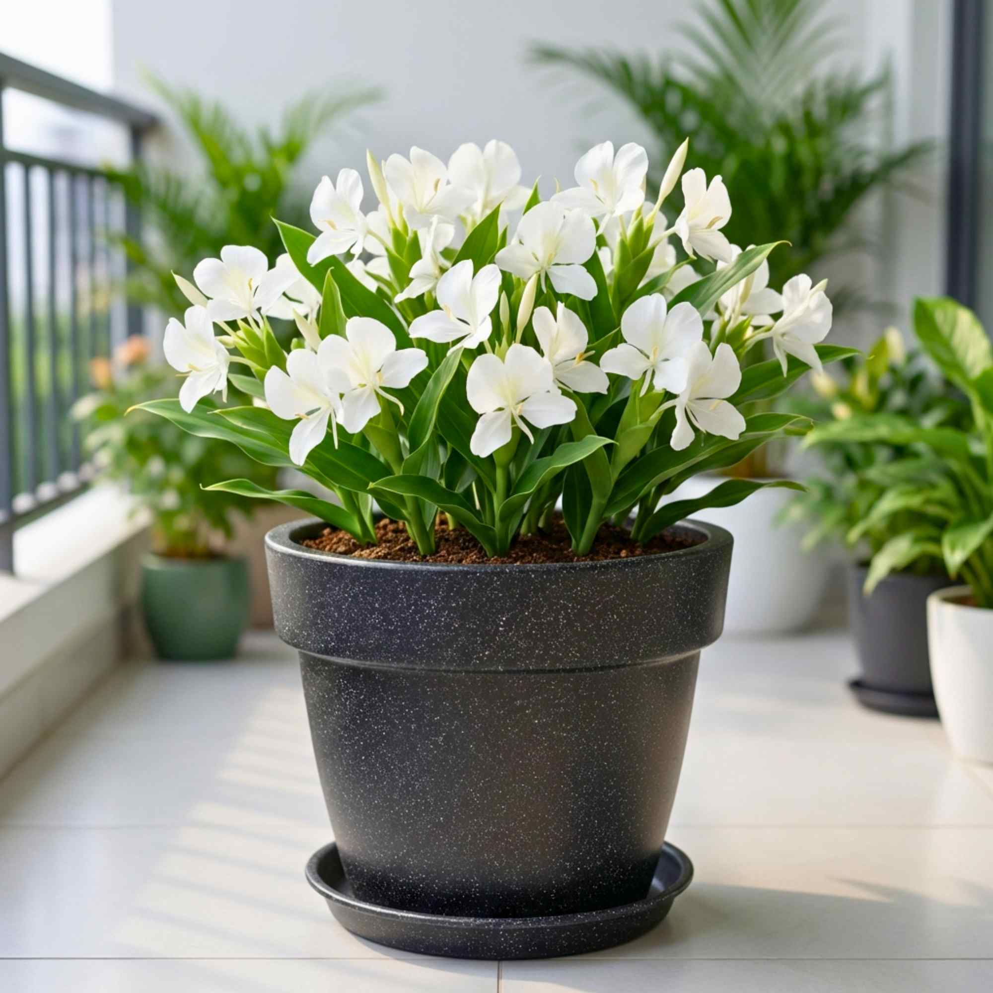 Ginger Lily White Flower Bulbs (05N) Fragrant & Beautiful Garden Blooms 🌼
