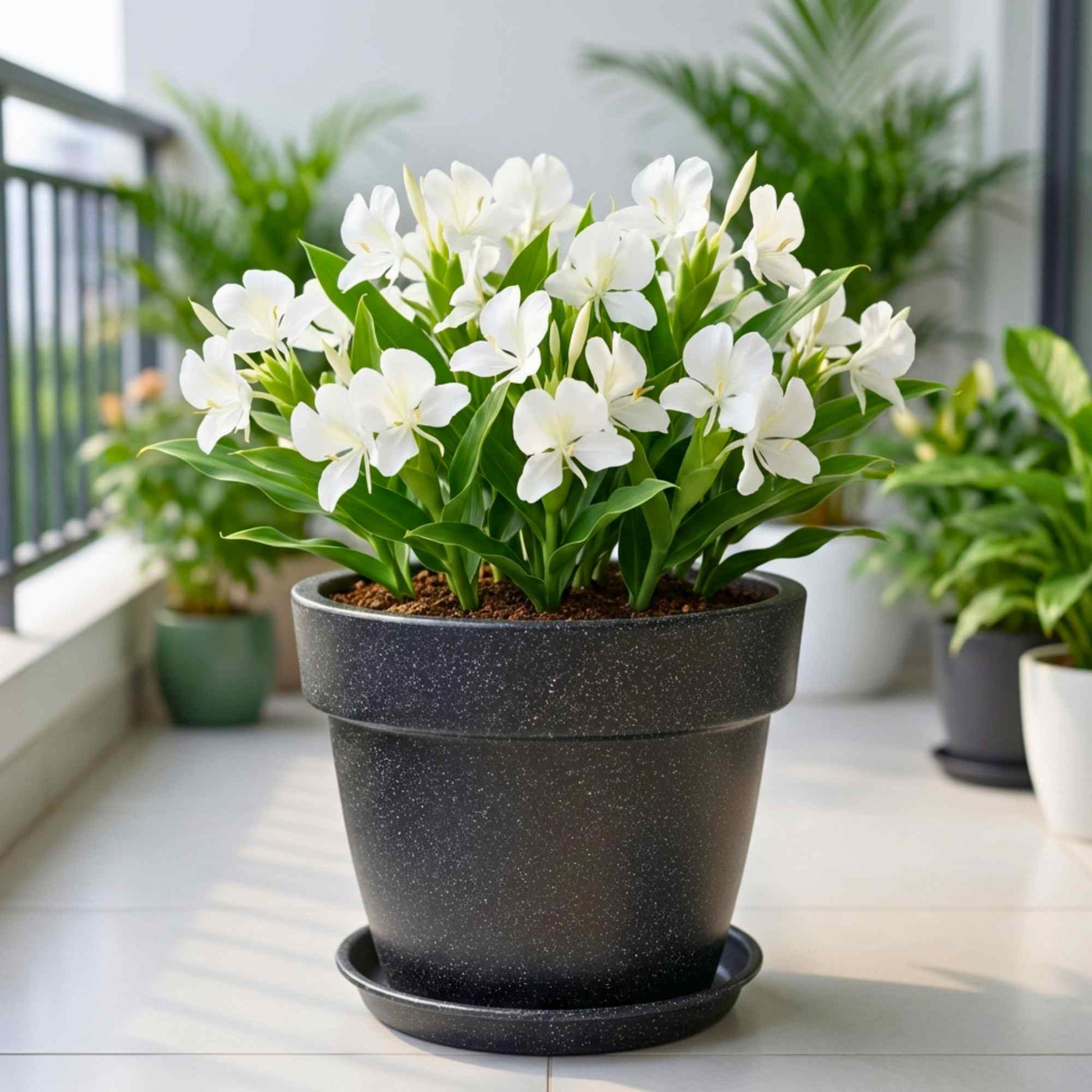 white ginger lily bulbs Ginger Lily White Flower Bulbs (05N) Fragrant & Beautiful Garden Bloom – Organicbazar