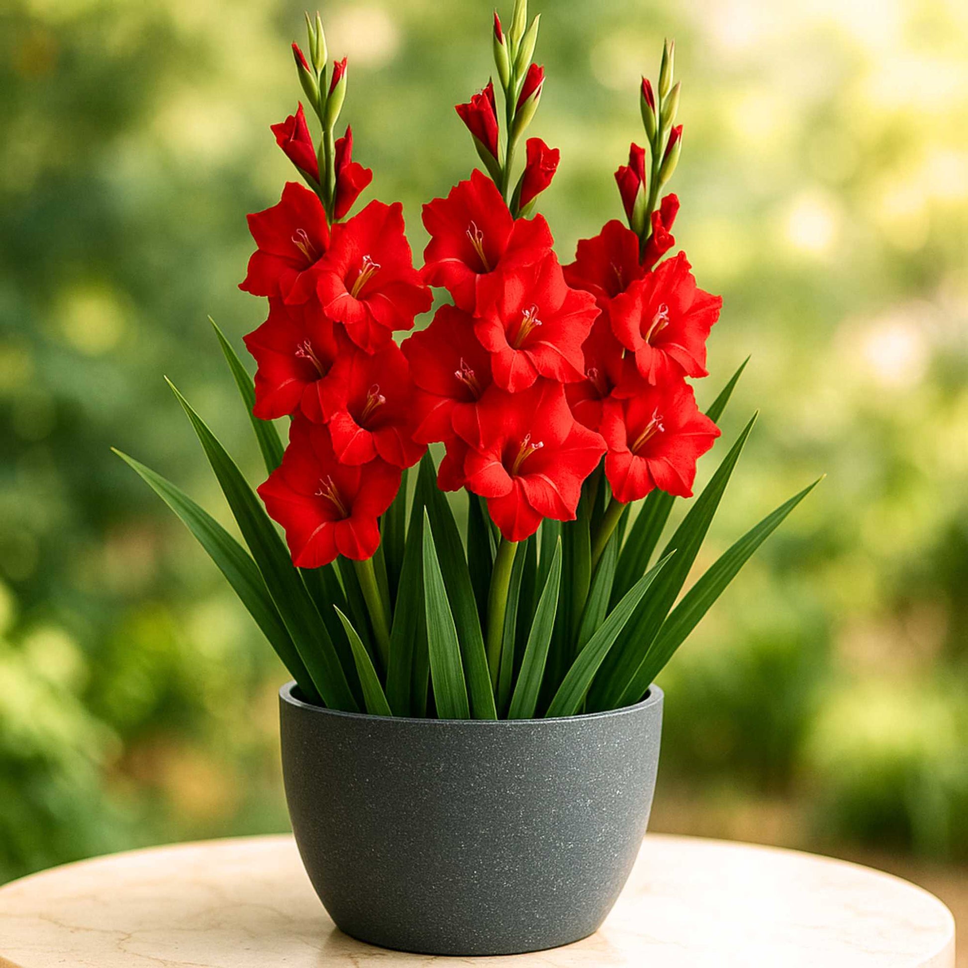 gladiolus flower seeds online Buy Best Quality Gladiolus Red Flower Bulbs Online