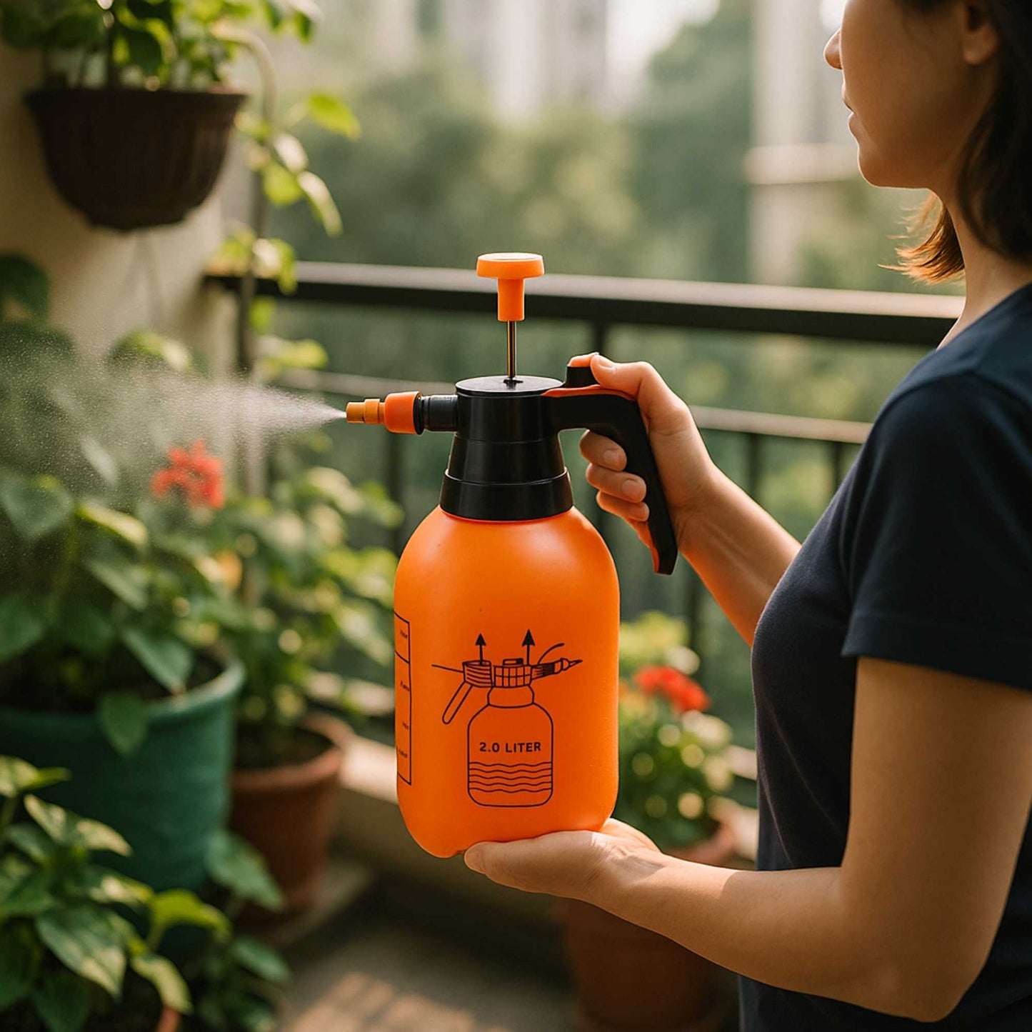 High Pressure Garden Spray Pump 2 Liter For Home Gardening