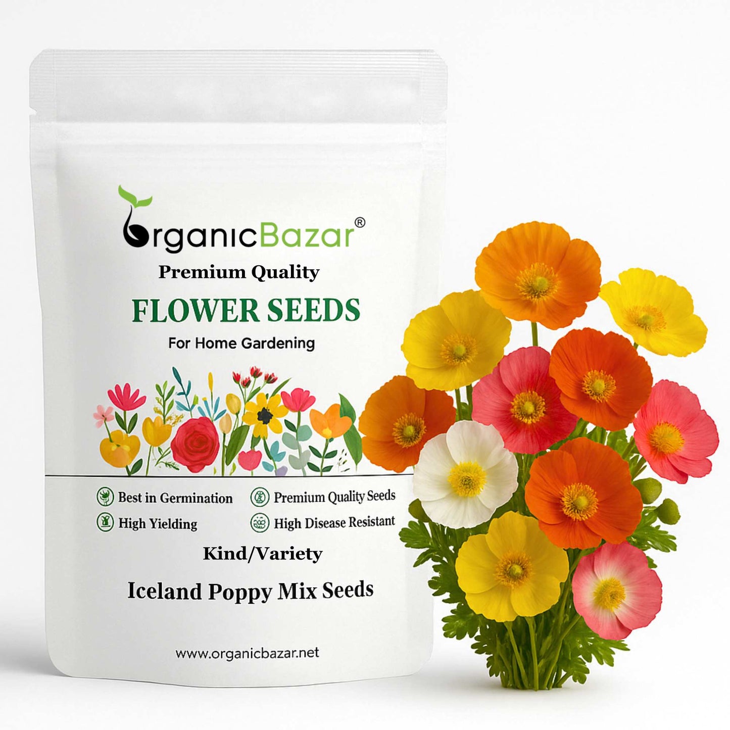 Iceland Poppy Mix Seeds (400 Seeds)