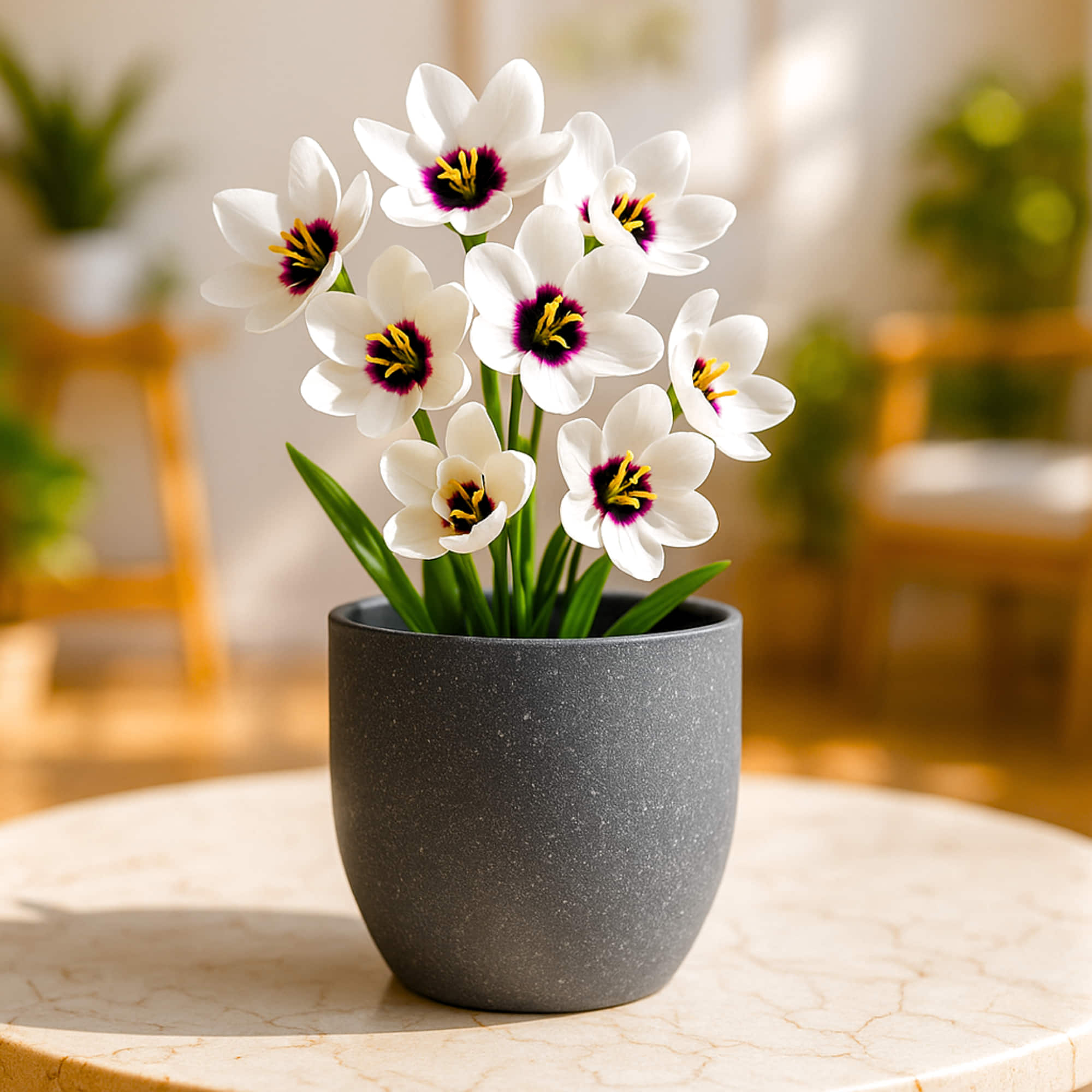 Ixia White Flower Bulbs (05 Bulbs)