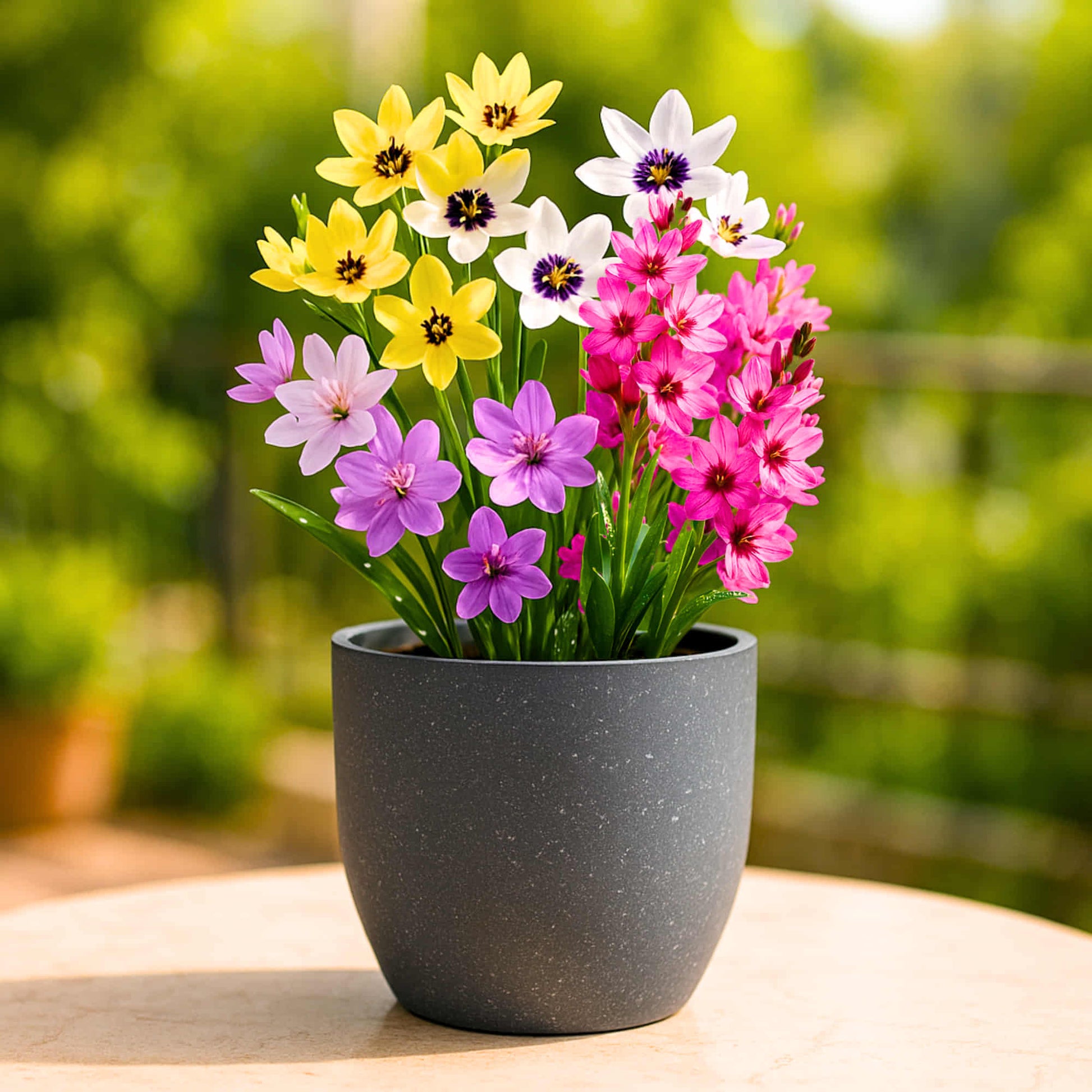 organic flower seeds and bulbs Buy the best Quality Ixia Mixed Color Flower Bulbs Online – Organicbazar