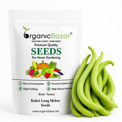 Kakri Long Melon Seeds - 20 Seeds (Kakdi/ककड़ी के बीज) High Germination, Easy to Grow Seeds For Terrace Gardening