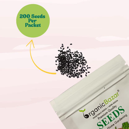 Lemon Basil Seeds - 200 Seeds (Tulsi/लेमन तुलसी के बीज) High Germination/Perfect for pots, balconies, or Terrace gardens