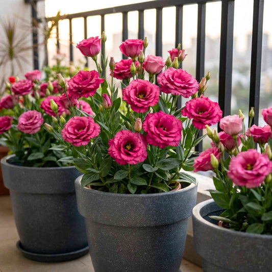 Lisianthus Deep Rose Cut Flower Seeds (30 Seeds) Cut Flower Seeds For Pots, Bouquets & Balcony Gardening