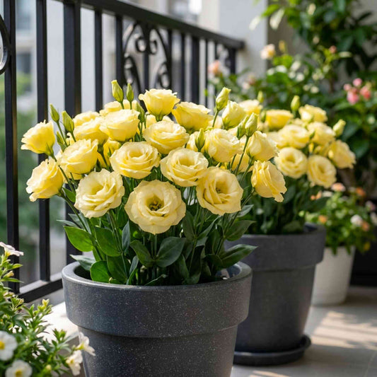 Lisianthus Yellow Cut Flower Seeds (30 Seeds) Cut Flower Seeds For Pots, Bouquets & Balcony Gardening