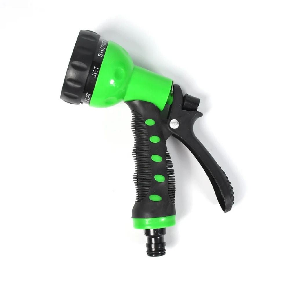 Multifunctional Garden Hose Nozzle Spray Gun (Green) 7 Spray Patterns | High Pressure | Insulated Grip | Heavy Duty