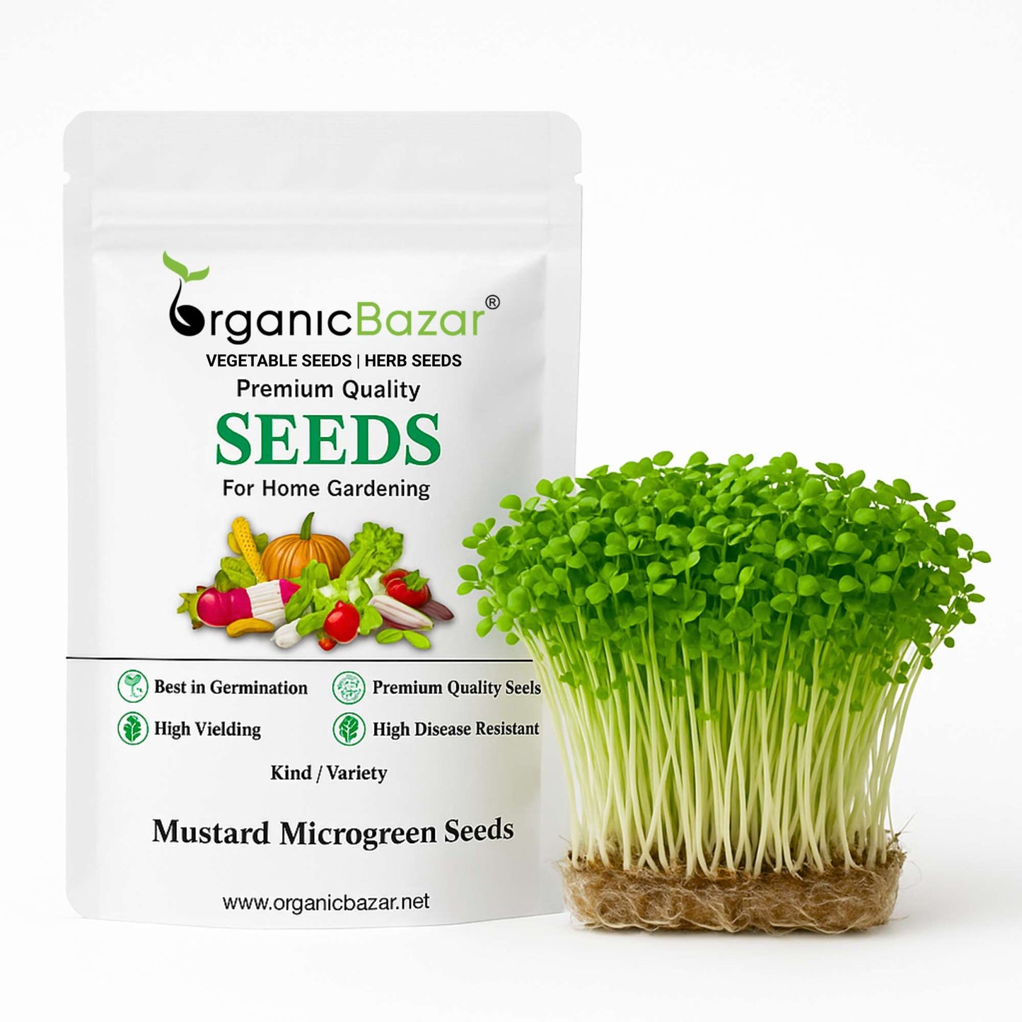 Mustard Microgreen Seeds (25g)