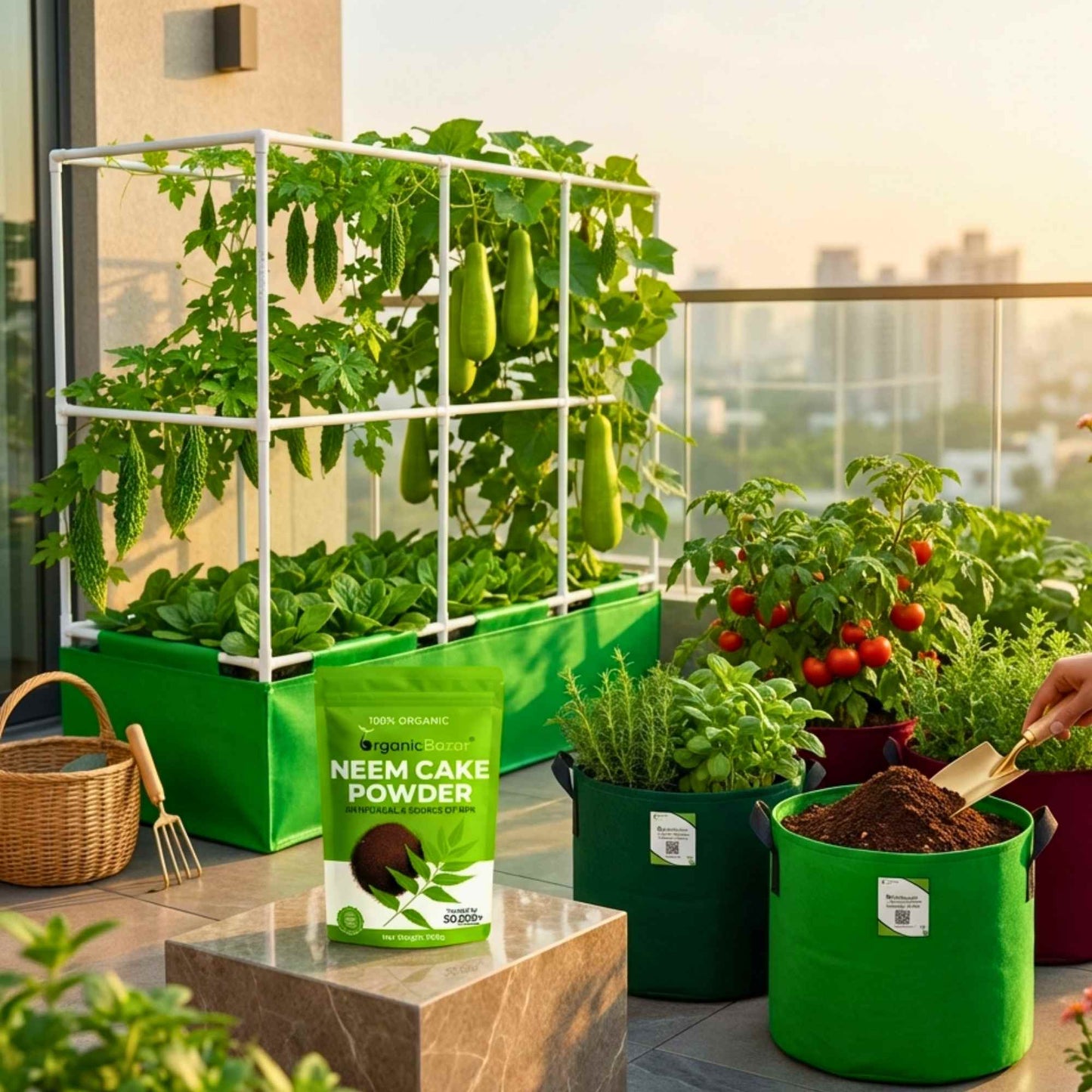 Neem Cake Powder (Neem khali) for Plants