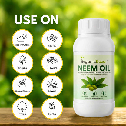 Neem Oil for Pests Control Organic Pesticide (Cold-Pressed / Water-Soluble Neem Oil)