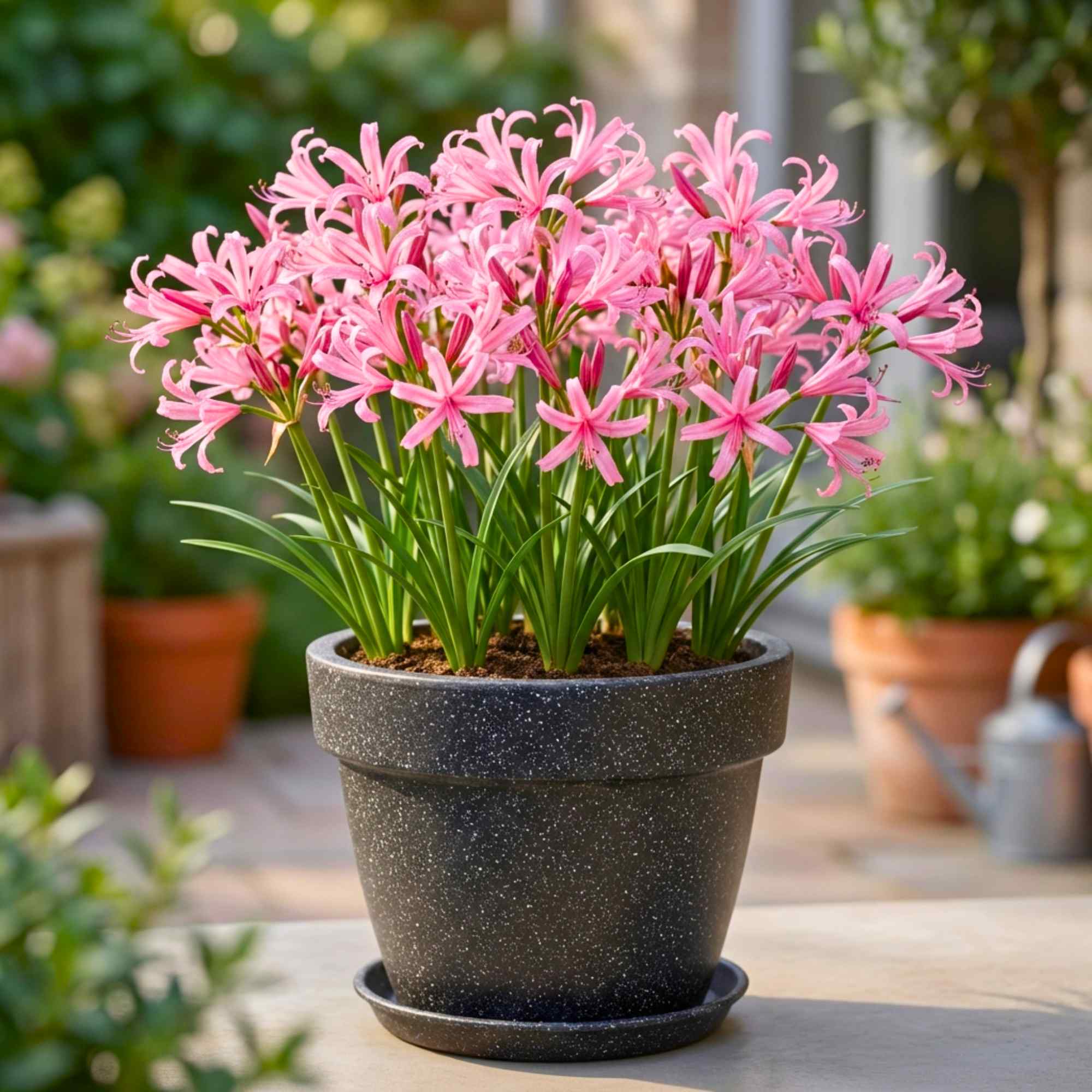Nerine Lily Pink Flower Bulbs (05N) Guernsey Lily / Jersey Lily For Home Gardening