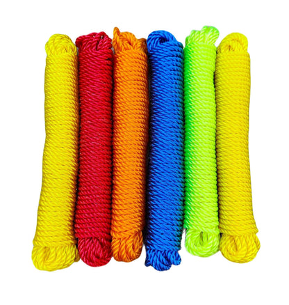 OrganicBazar Multipurpose Nylon Rope, Weather-Resistant, Durable – Multicolor Rope for Indoor & Outdoor Garden Use