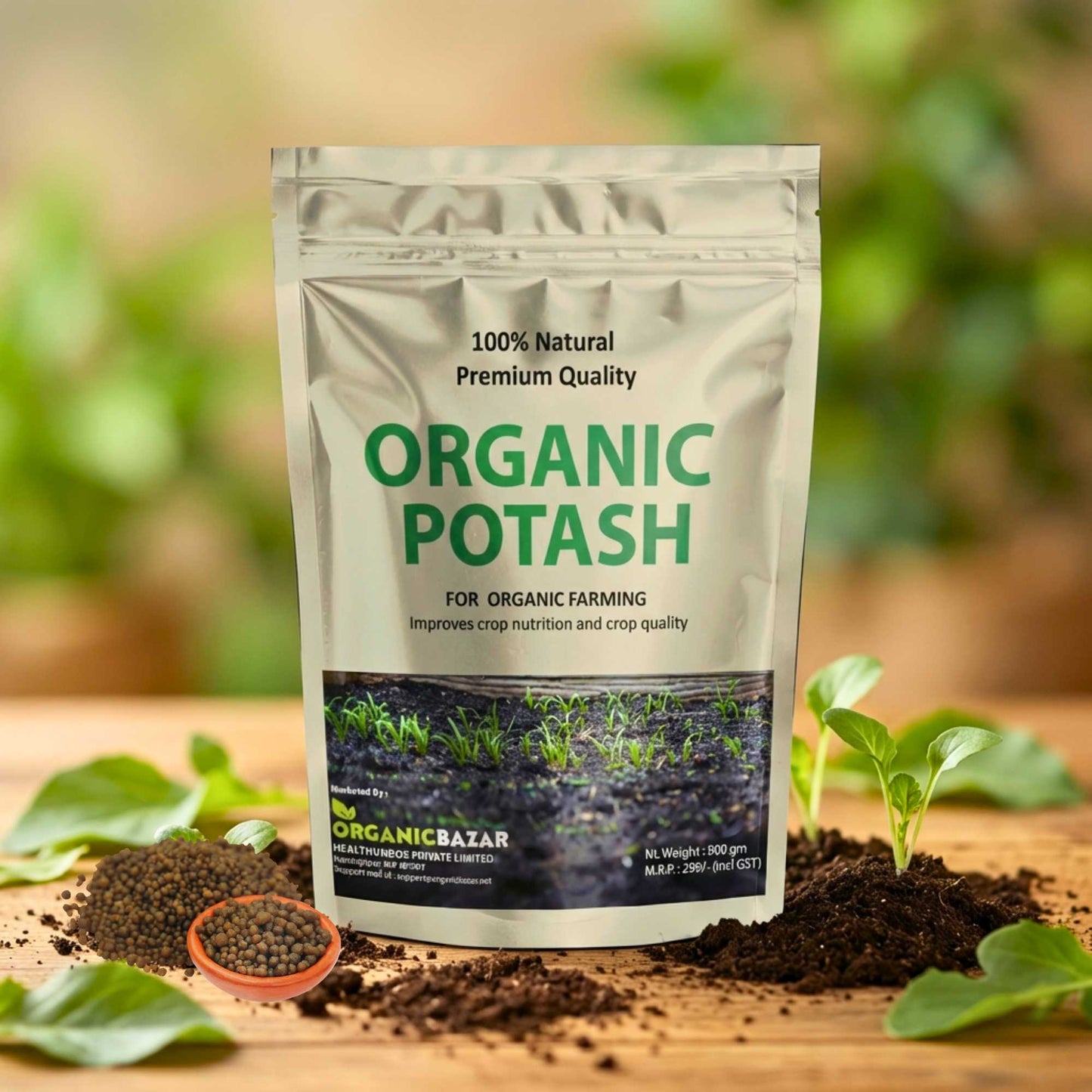 Organic Potash Fertilizer for Gardening (900g)