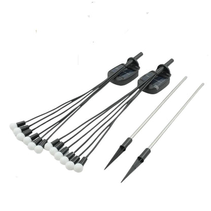 Outdoor Solar Garden Light, 6 LED Firefly Lamp (Pack of 2)