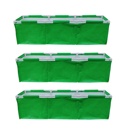 HDPE 60x12x12 Rectangle Grow Bag With Supporting Pvc Pipes Extra Thick Premium Quality Grow Bags