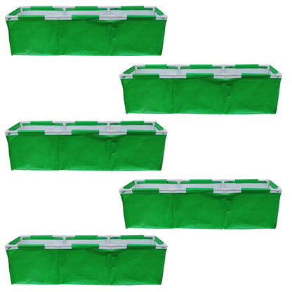 HDPE 60x12x12 Rectangle Grow Bag With Supporting Pvc Pipes Extra Thick Premium Quality Grow Bags