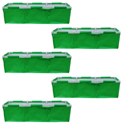 HDPE 60x15x15 Rectangle Grow Bag With Supporting Pvc Pipes Extra Thick Premium Quality Grow Bags