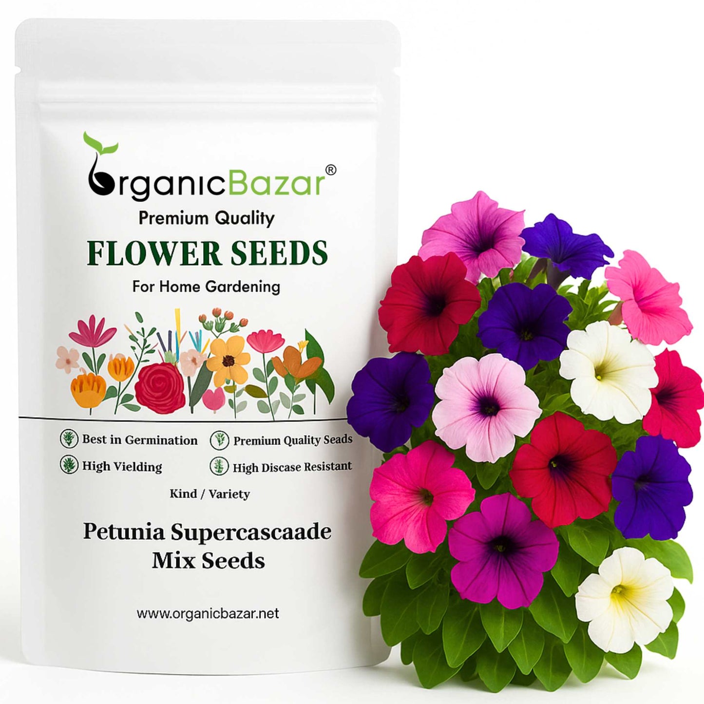 Petunia Supercascade Mix Seeds (100 Seeds)