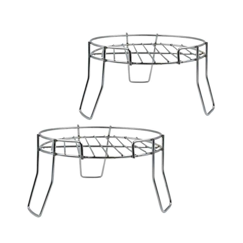 Premium Stainless Steel Pot Stand | Heavy-Duty | Rust-Resistant | Multipurpose Indoor & Outdoor Use (Pack of 2)