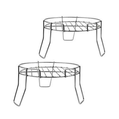 Premium Stainless Steel Pot Stand | Heavy-Duty | Rust-Resistant | Multipurpose Indoor & Outdoor Use (Pack of 2)