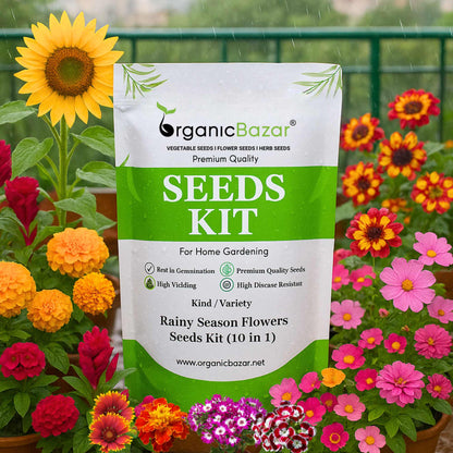 flower seeds for rainy season Buy best Quality Rainy season flower seeds kit (10 different types flowers Seeds) Online – Organicbazar