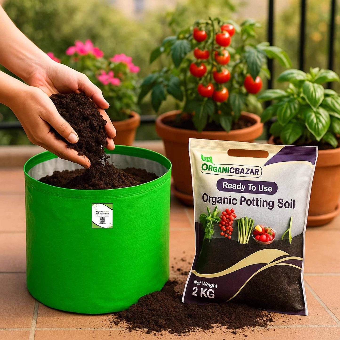 Ready to Use Organic Potting Soil Mix (2kg)