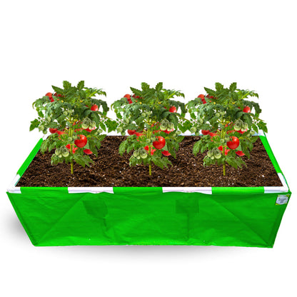 HDPE 60x24x18 Rectangle Grow Bag With Supporting Pvc Pipes Extra Thick Premium Quality Grow Bags