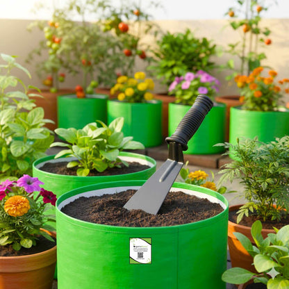 Rubber Grip Khurpa 2, Black (Blade Width 5.08 cm)